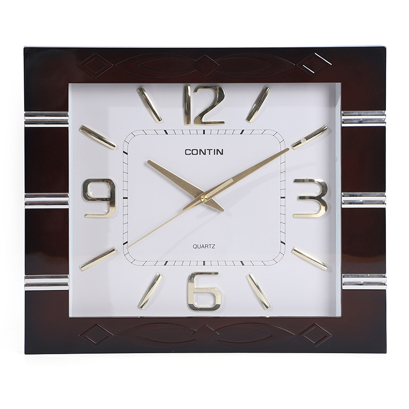 Kangtian Wall Clock Square Living Room Room Stylish and Personalized New Chinese Fashion Wall Clock Wholesale Direct Supply Factory Foreign Trade