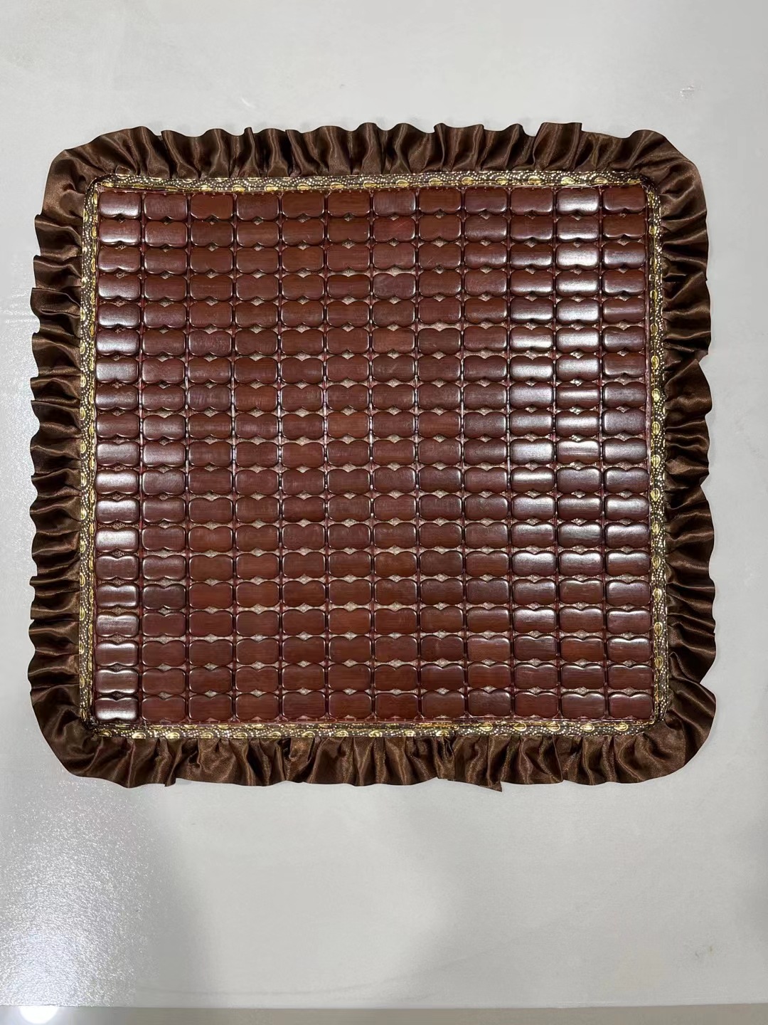 夏季凉垫夏天麻将竹片汽车坐垫通椅子办公室办公椅学生户外四方垫