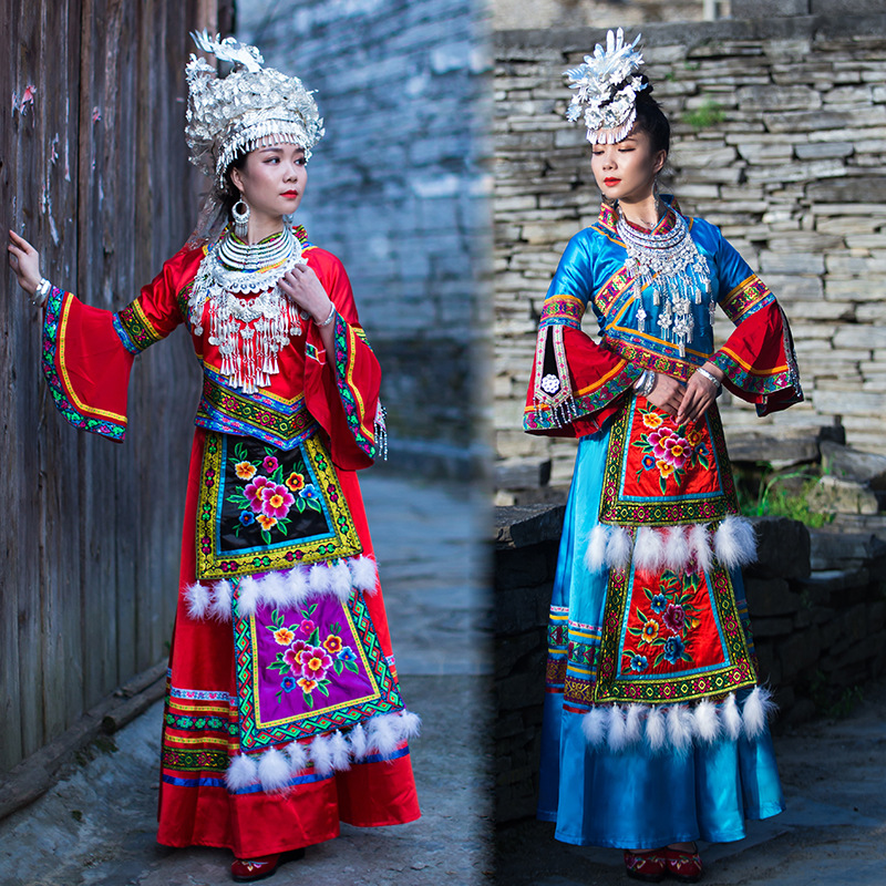 侗族演出服装女