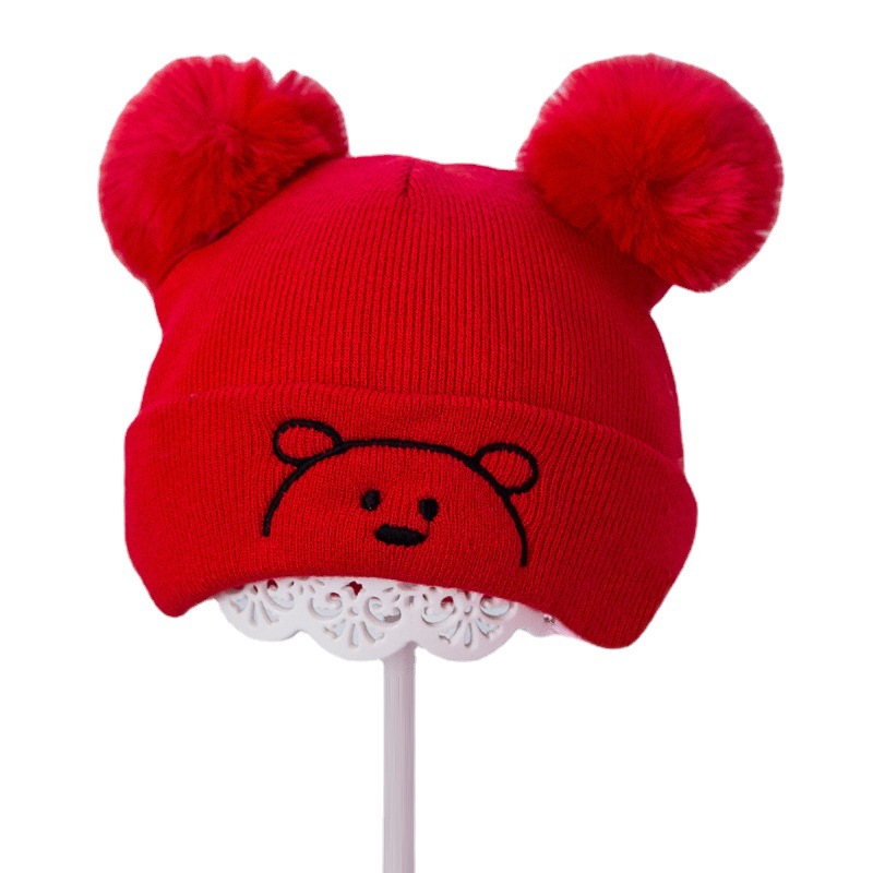 newborn hat beanie winter double layer unisex baby hat 0-12 months infant small hat autumn and winter
