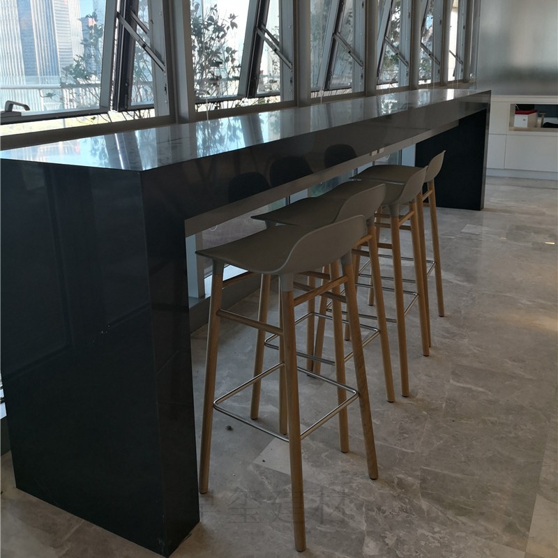 进口杜邦可丽耐亚克力人造石台面茶水间岛台异型吧台定 制厂家