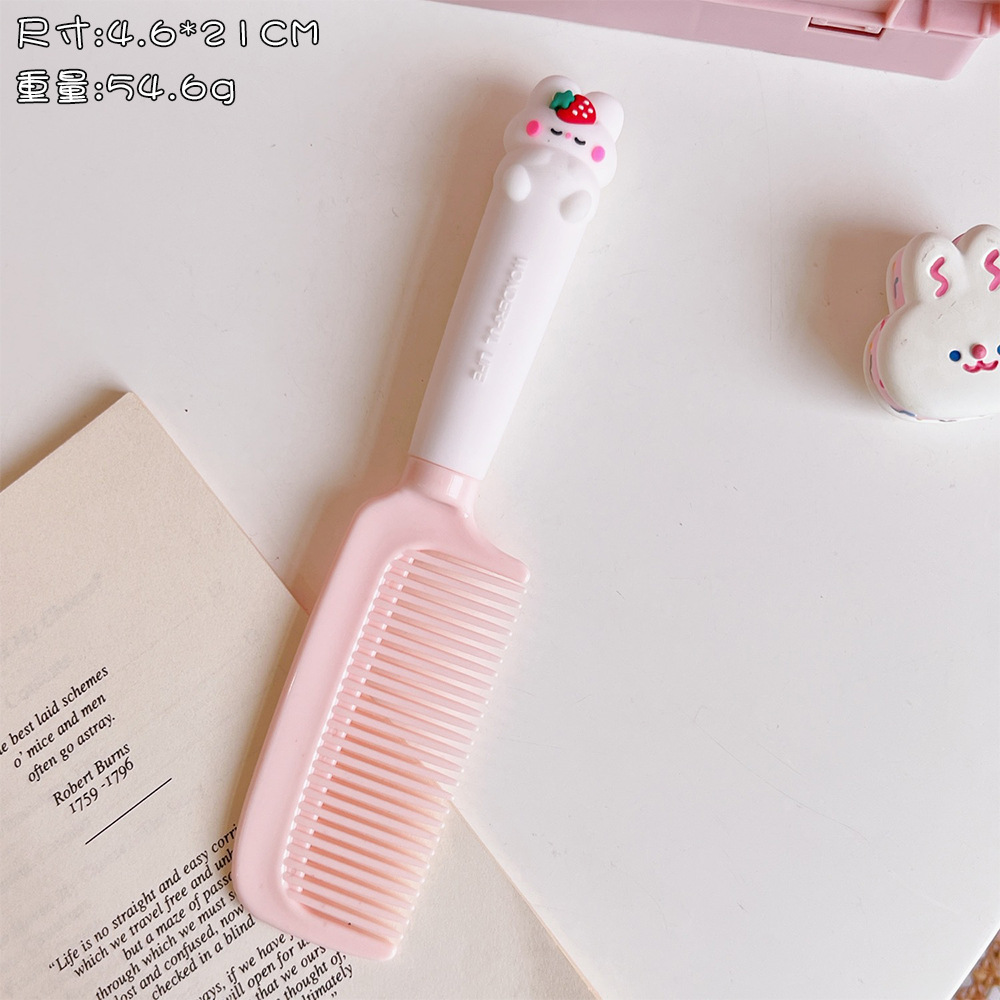 Cute Internet Celebrity Comb for Women Only Long Hair Household Girl Portable Comb Anti-Static Children Plastic Straight Comb