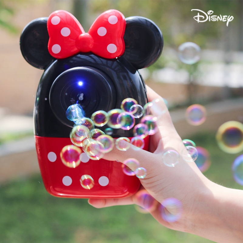 【火拼包邮】迪士尼米奇电动泡泡机声光全自动出泡泡相机儿童玩具