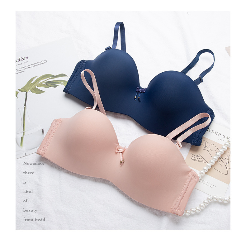 2022新款轻薄少女有钢圈内衣 聚拢上托透气舒适日系简约女士文胸