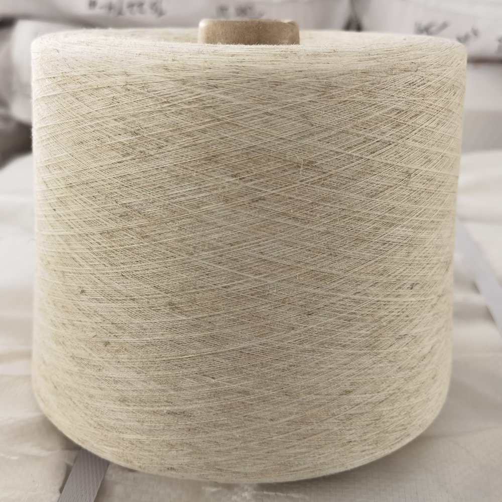 【厂家直销】本色亚麻纱线 纯亚麻19英支等于32公支损耗低