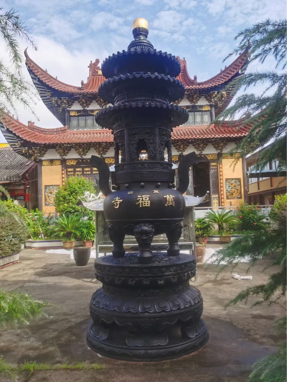 铸铁焚经炉烧纸炉室外大香炉寺院元宝炉宗祠堂化宝炉化钱炉烧金炉