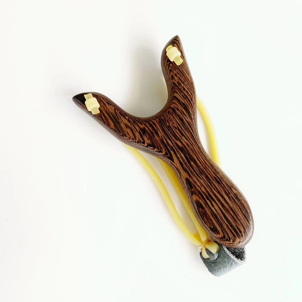 鸡翅木弹弓 木质户外木手柄把手弹弓