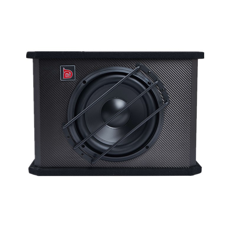 声道音响 12v车载音响功放10寸梯形超重音汽车通用音箱低音炮升级