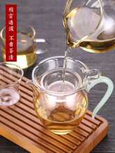 玻璃茶漏公道杯茶滤创意茶叶过滤网茶隔漏斗配件滤茶器不锈钢茶网