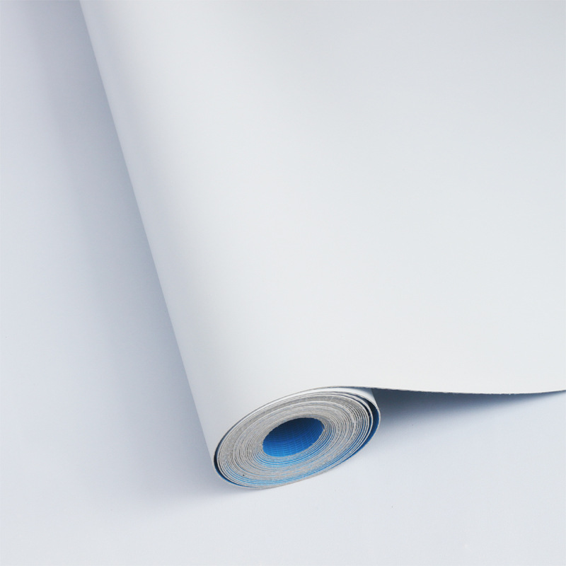 纯白色地板革商用地胶贴水泥地专用加厚塑胶耐磨防水无影墙制作