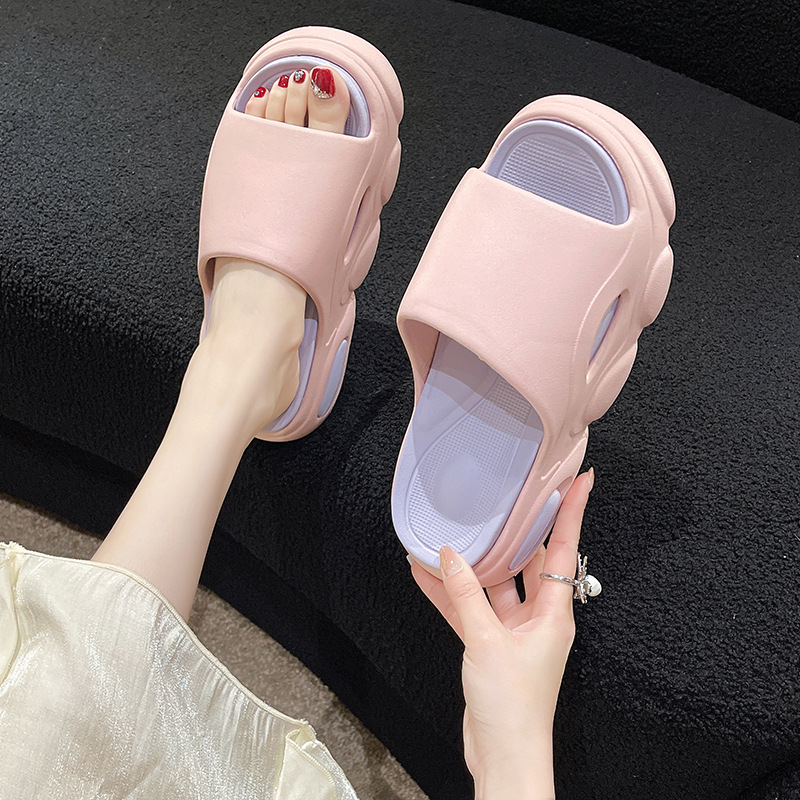 High Heel Couples Sandals Women's Summer Outdoor Leisure Sports Fashion Trending Comfortable Soft Back Thick Back Beach