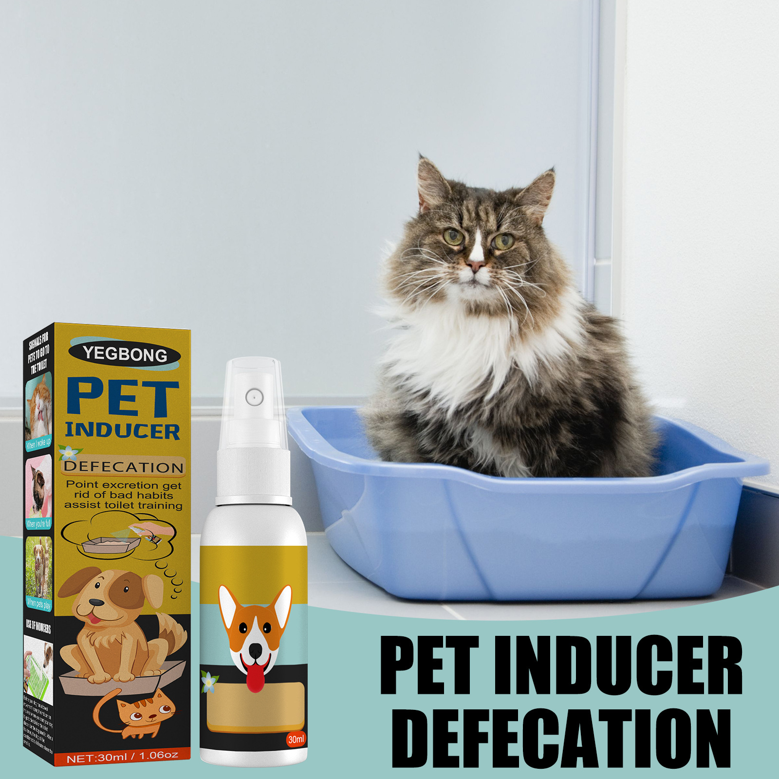 Pet Defecation Positioning Spray Training Pet Urine Pet Cat Dog Targeted Defecation Inducer