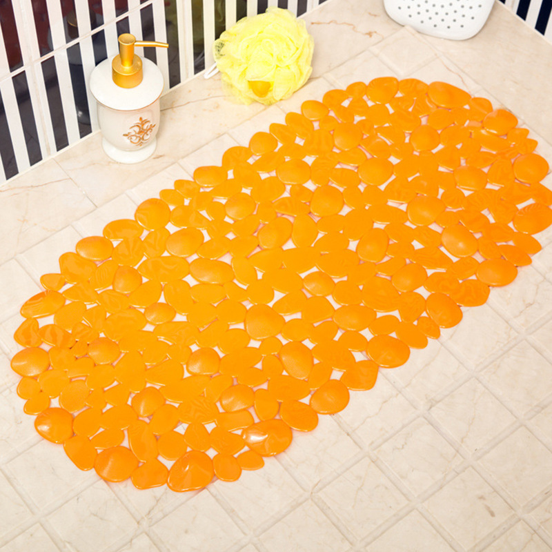 Stone Bathroom Non-Slip Mat Pebble Floor Mat Oval Hotel Hotel Bath Room Cylinder Bathroom Mat