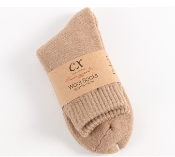 2 Pairs of Winter Thickened Men's Wool Socks Cashmere Fleece Thickened Terry Warm-Keeping Socks Thickening Towel Socks