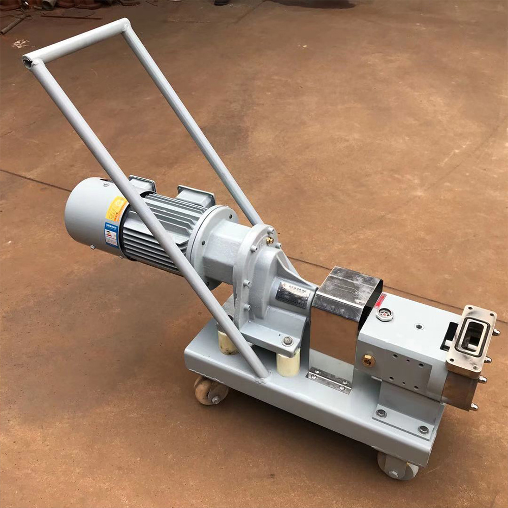 小推车转子泵 移动式不锈钢凸轮转子泵 高粘度转子泵 齿轮泵