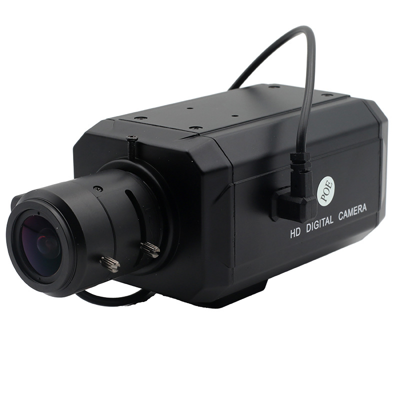 400万超清网络POE监控摄像机2.8~12mm自动变焦广角夜视枪式摄像头