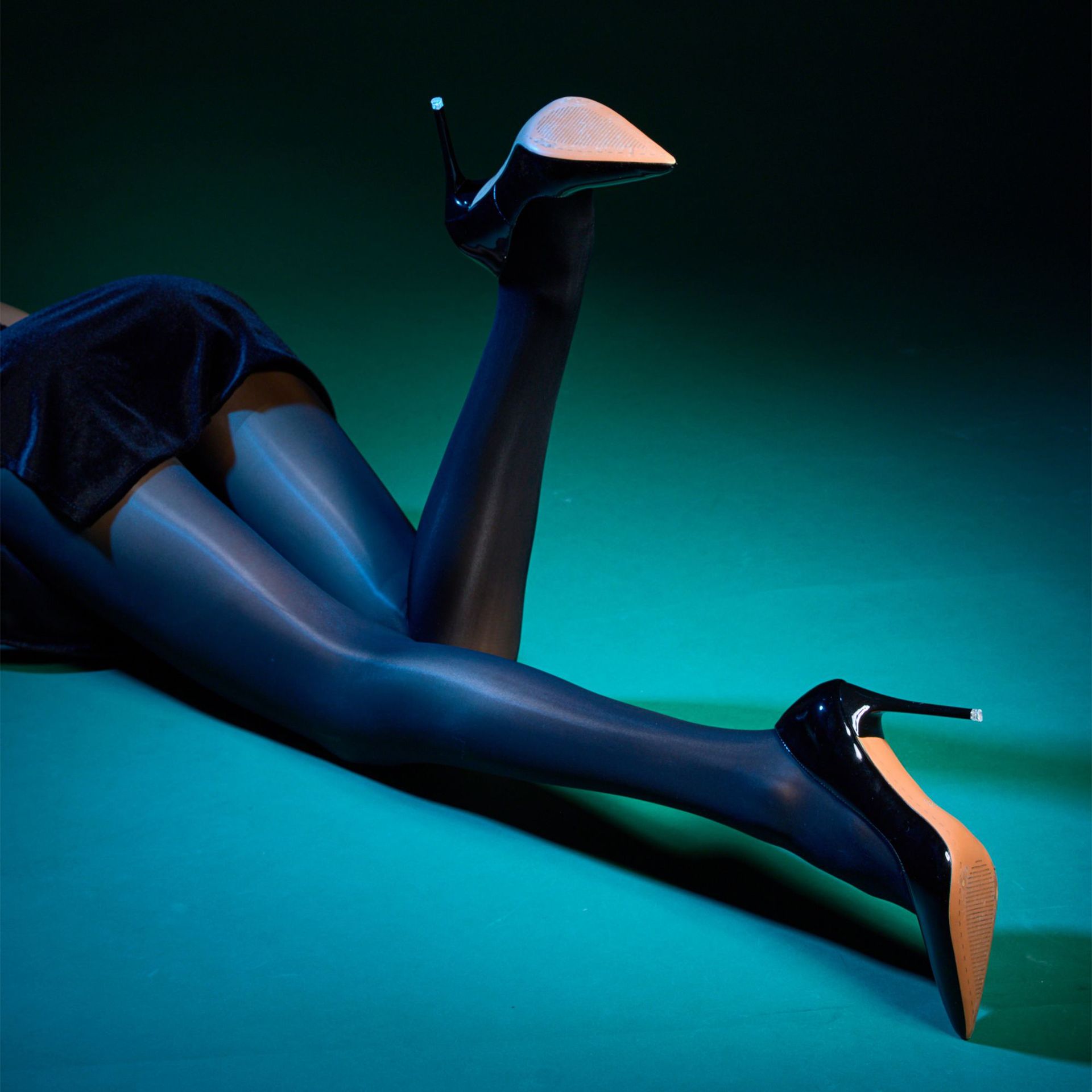 20d油亮丝袜超薄灰色咖色多色纯欲性感黑丝夜店辣妹连