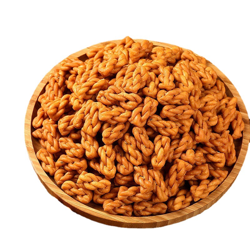 小麻花批发方集五香馓子小吃休闲食糕点心散称裸装整箱供蛋糕店