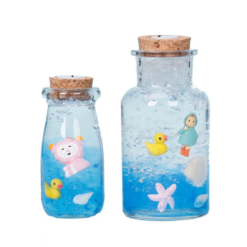 批发diy发光球海洋瓶水晶珠泡大珠彩虹瓶许愿瓶海绵宝宝吸水球