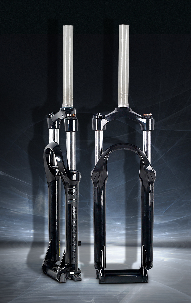 工厂货源山地车前叉20寸24寸26寸铝合金肩控锁死机械避震前叉