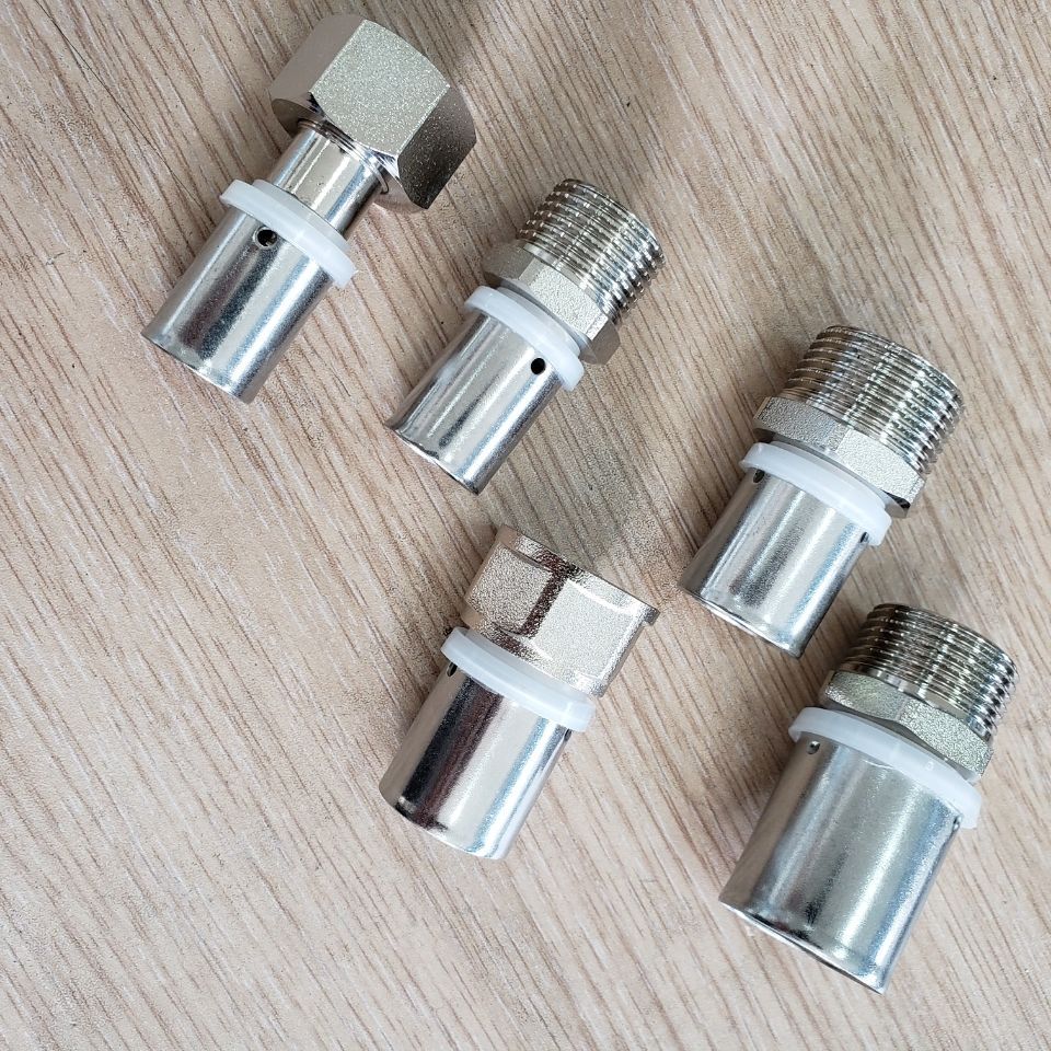 铝塑管地暖管卡压接头管接头快速卡压管件配件快速接头