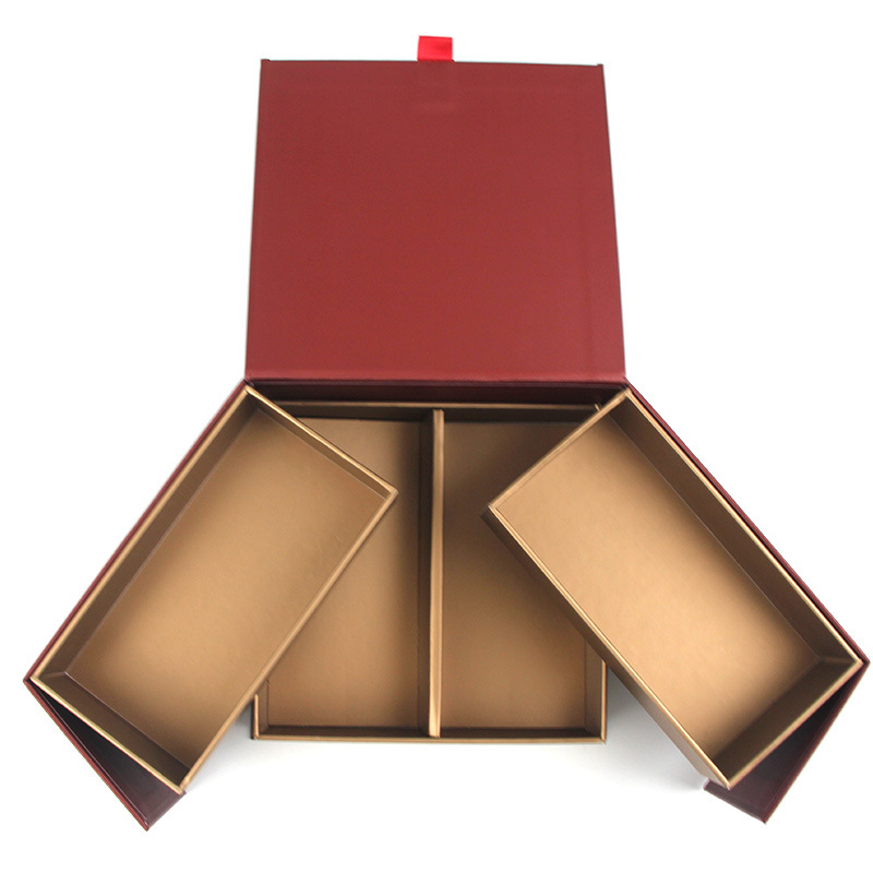 印刷厂家 异性磁吸双层月饼盒 翻盖礼品盒 化妆品茶叶月饼盒