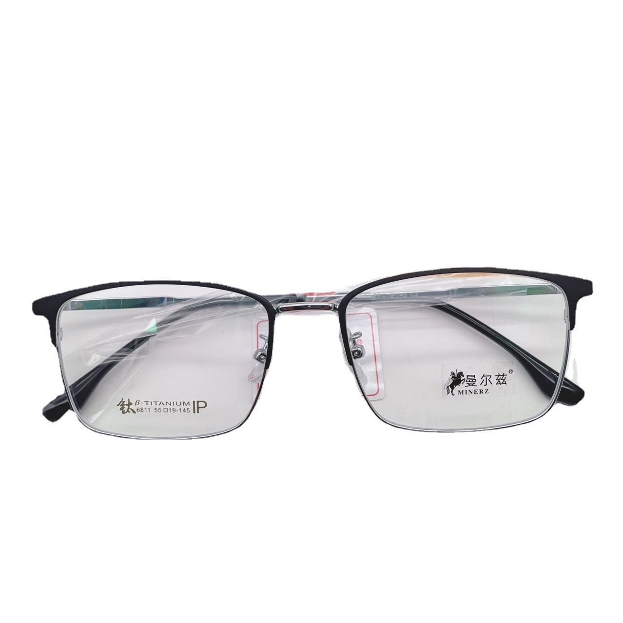 18k金精工商务眉毛纯钛暴龙陌森半框全框眼镜框眼镜架批发