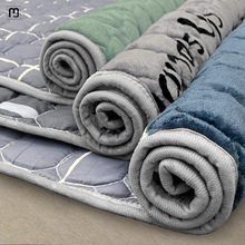 沐硕法兰绒床垫学生宿舍单人珊瑚绒褥子上下铺床薄款软垫被垫褥可