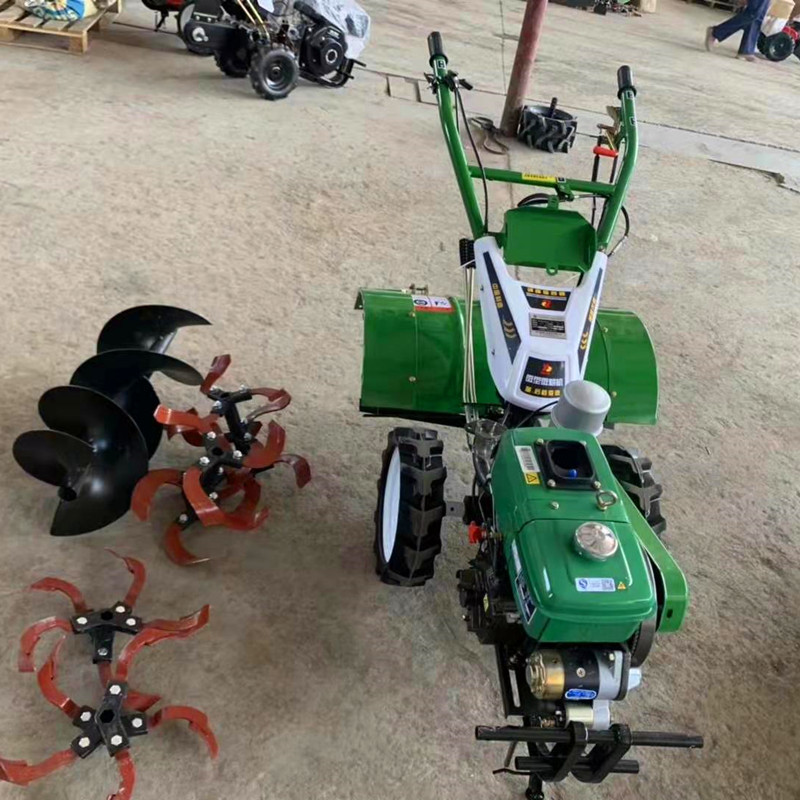 旋耕松土除草犁地机 农用手扶旋耕机 柴油手扶耕地机 起垄机-报价