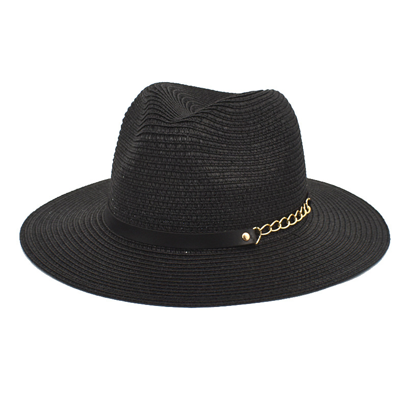 Foreign Trade Men's Summer Foldable Hat Trendy Sun Hat Women's Hat Big Brim Straw Hat Men's Outdoor Sun Hat