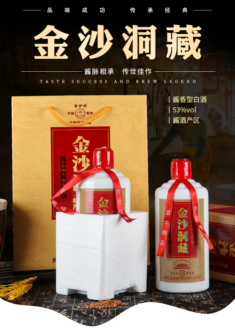 金沙洞藏酒20年图片