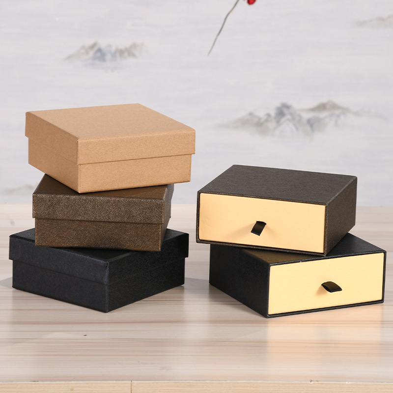 厂家现货牛皮纸皮带盒天地盖包装盒腰带礼品盒正方形纸盒子可可做