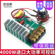 4000W进口大功率可控硅 电子调压器 调光 调速 调温 带保险丝