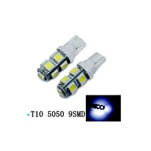 T10，5050，9SMD,LED汽车指示检测功能灯，牌照灯，led汽车灯