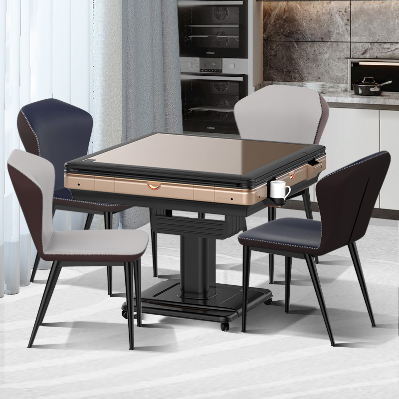 轻奢风格全自动麻将机餐桌两用取暖折叠式麻将桌带椅子家用