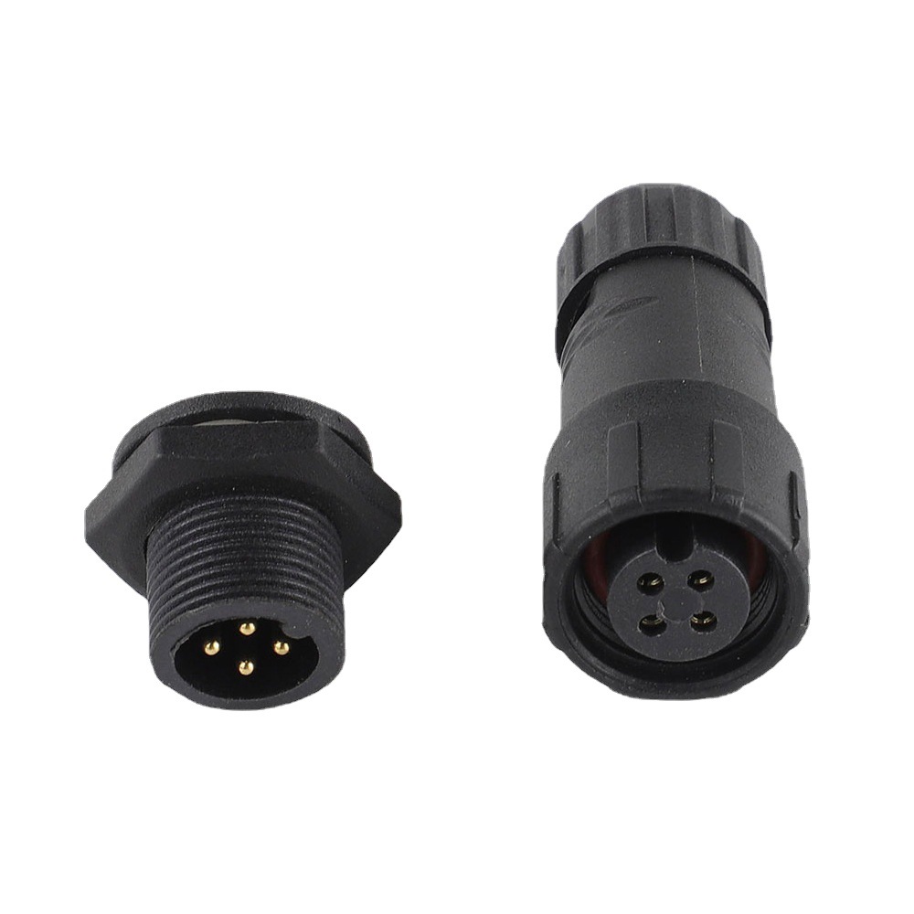 厂家供应 水族器材 led路灯ul端子线接头ip68防水 m14防水连接器