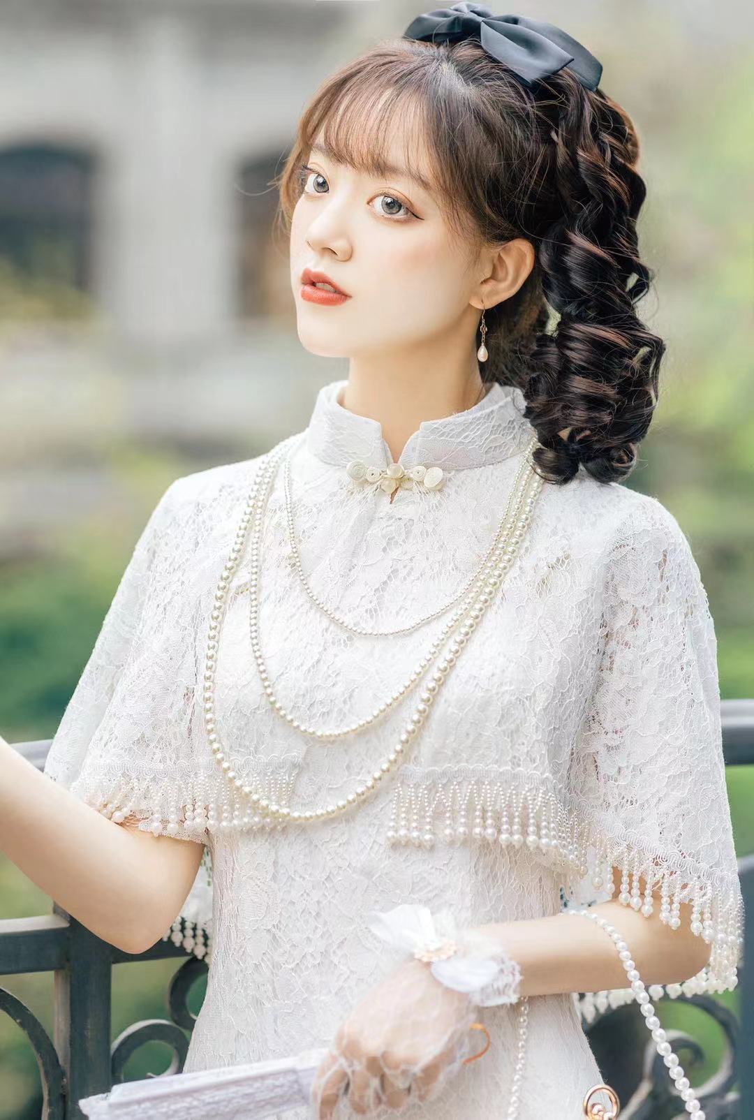 【一团尾款】司藤白秀珠感民国风改良旗袍二十四节气清明-阿里巴巴