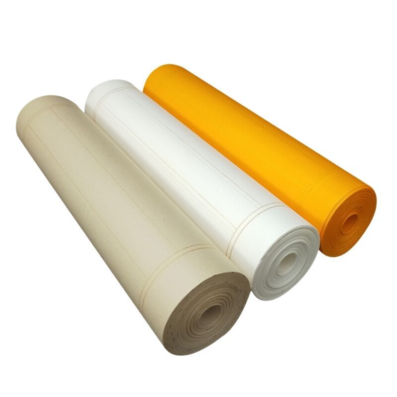 加厚百米长卷宣纸描金状元签状元笺白色半生熟小楷抄经毛笔字书法