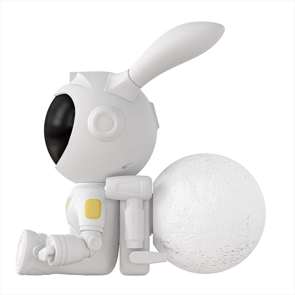 Moon Rabbit Star Light Projection Lamp Space Laser Small Night Lamp Romantic Ambience Light Zodiac Rabbit Creative Night Light