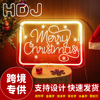 Christmas The neon lights Luminous character Merry Christmas english letter Decorative lamp festival Atmosphere lamp