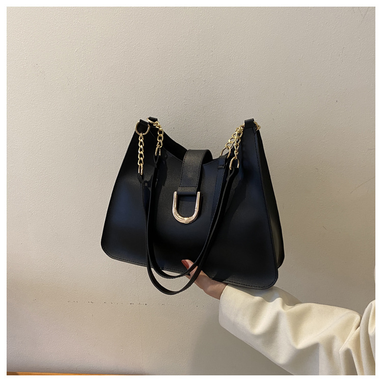 Retro Bags Women's 2023 Early Spring New Fashion Simple Shoulder Bag Texture Solid Color Women Bag Trendy Crossbody Bag