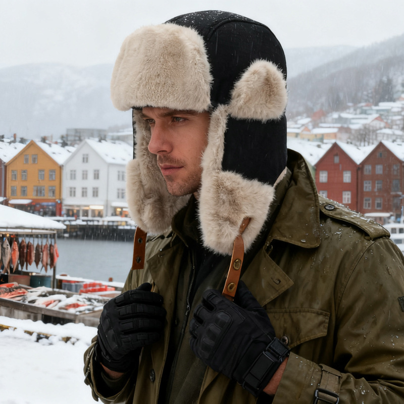 加厚雷锋帽韩版秋冬保暖时尚女款护耳帽子户外骑行防寒东北棉帽男