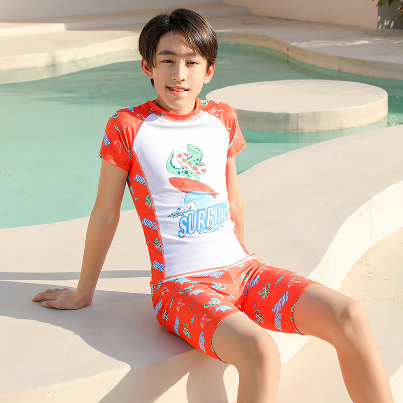 2024新款儿童分体游泳衣男童宝宝泳衣套装中大童游泳装备男孩泳衣