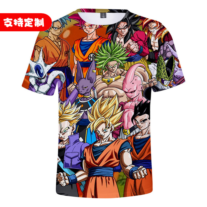 成人童装直销Dragon Ball Super ：Broly七龙珠短袖t恤男女