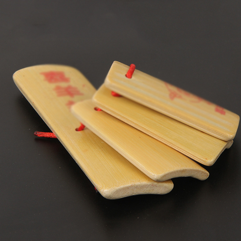 快板厂家儿童响板美羊羊四片小快板锻炼宝宝入门表演初学小快板