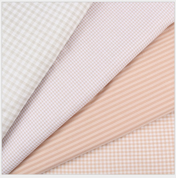 全棉梭织方格布 婴幼儿服饰连衣裙衬衫格子面料 jk格子连衣裙面料