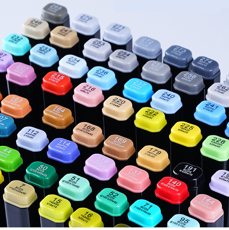 法卡勒finecolour三代ef102双头马克笔酒精油性动漫室内建筑设计