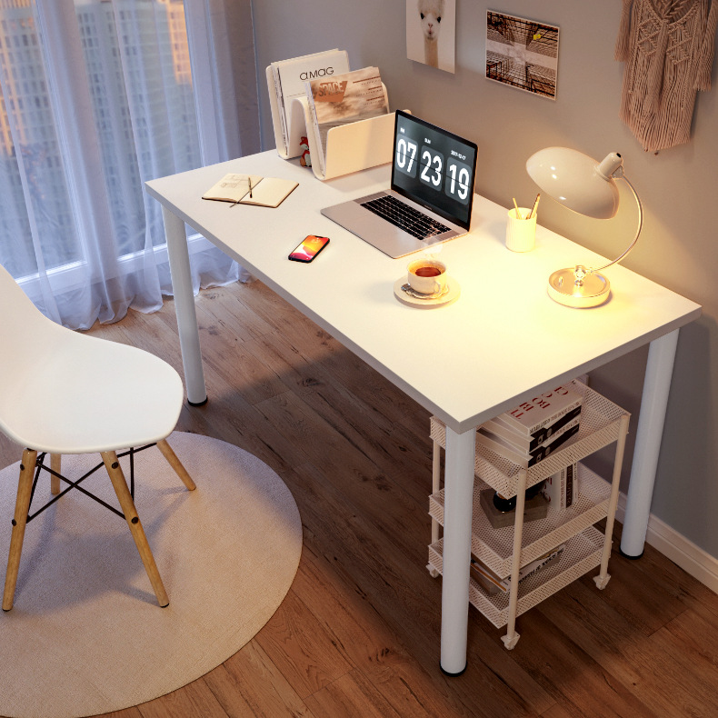 电脑桌家用卧室女生书桌化妆桌一体简易学生学习写字桌子简约in