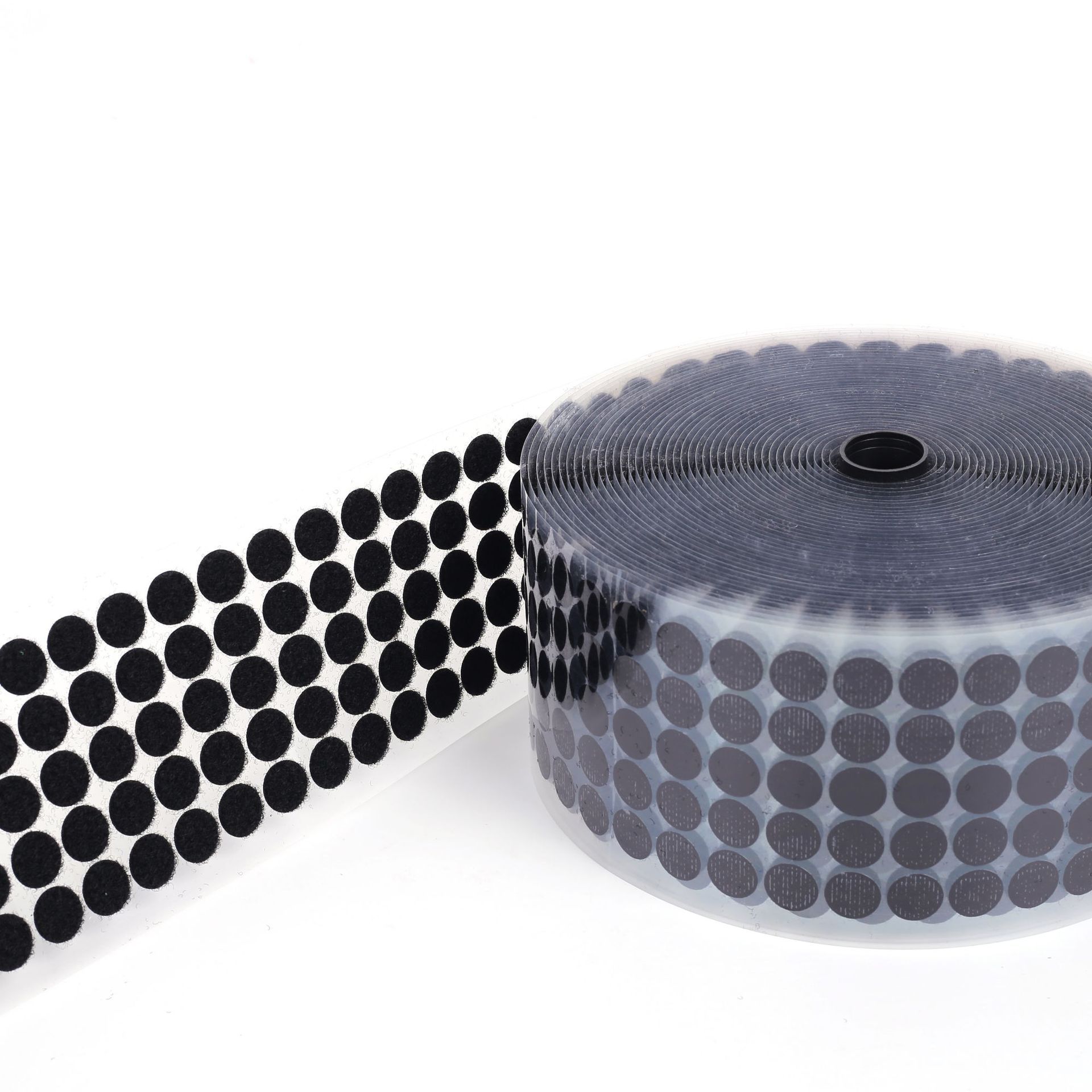 加工定制圆形背胶魔术贴冲型热熔胶魔术贴汽车配件双面魔术贴