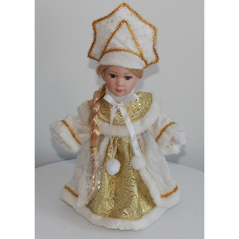 kevina出品30厘米俄罗斯雪娃雪姑娘洋娃娃圣诞礼品玩偶冬装娃娃